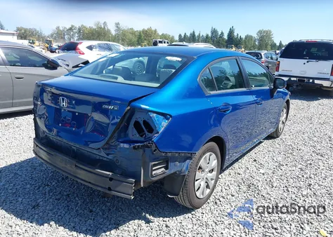 2012 Honda Civic Lx из США, поврежденный, VIN 19XFB2F58CE034315